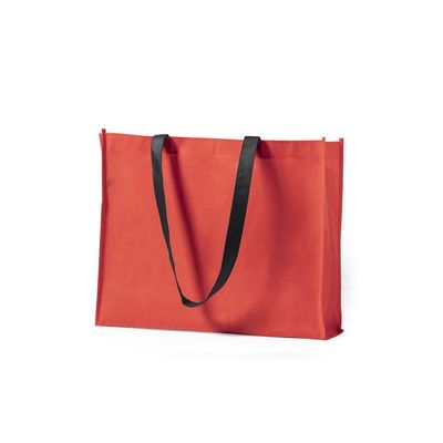 Bolsa de compra en non woven grueso con asas negras