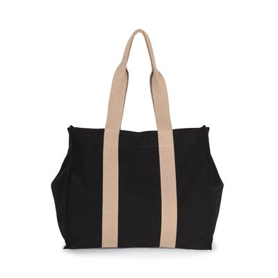 Bolsa de compras reciclada grande Black Night / Hemp