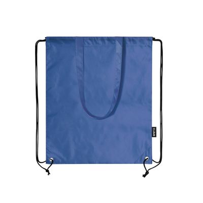 Bolsa Mochila de Cuerdas RPET con Asas Azul