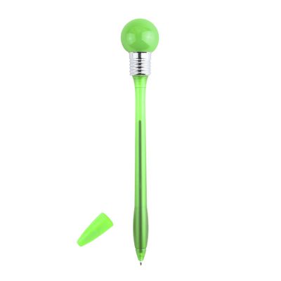 Bolígrafo ergonómico fino con luz led en la bombilla