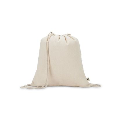 Bolsa mochila algodón reciclado 180 g/m²