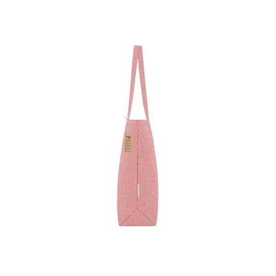 Bolsa algodón reciclado fuelle asas largas