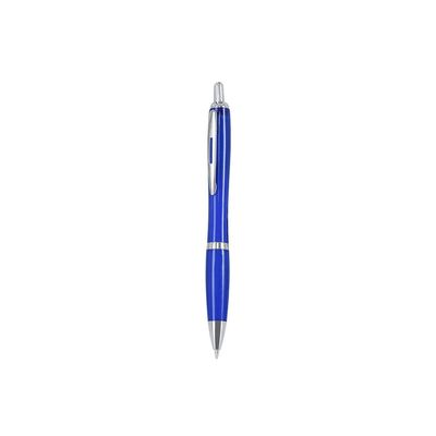 Bolígrafo con pulsador en resistente RPET Azul