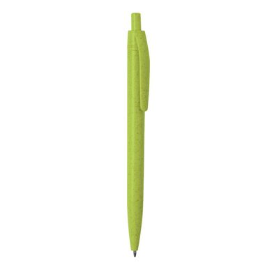 Bolígrafo ecológico de caña de trigo monocolor moteado y resistente ABS Ver