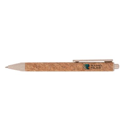 Bolígrafo Corcho PP y Fibra de Trigo