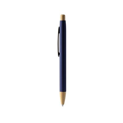 Bolígrafo azul con acabado goma Marino Tinta Azul
