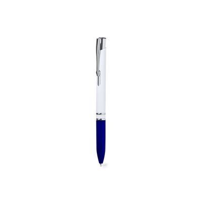 Bolígrafo Blanco Brillo y Tinta Azul Azul