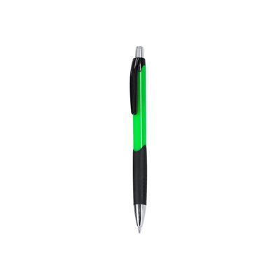 Bolígrafo ABS pulsador con grip gomoso Ver
