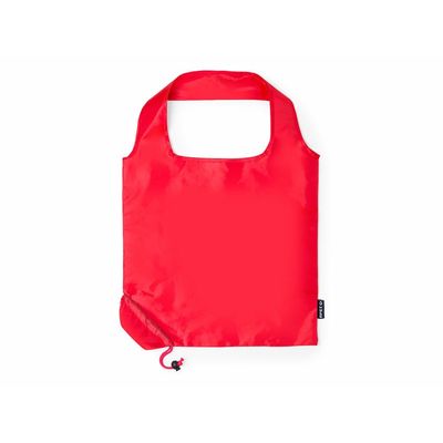 Bolsa plegable RPET 7kg con ajuste Roj