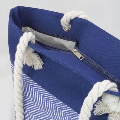 Bolsa de playa con asas de cordón