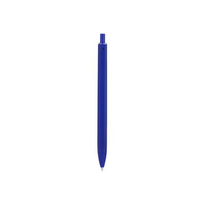 Bolígrafo pulsador de ABS mate Azul