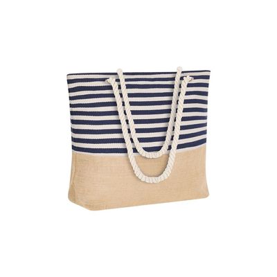 Bolsa Cremallera de Algodón y Yute
