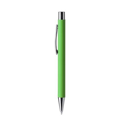 Bolígrafo metálico tacto suave ideal marcaje láser Verde Helecho Tinta Azul