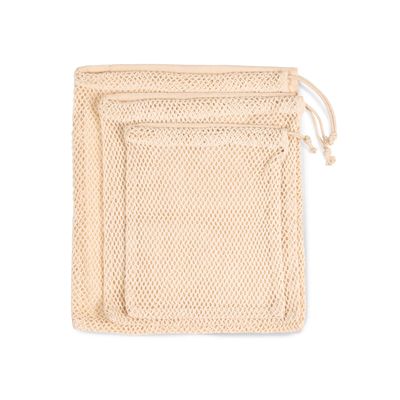 Bolsa rejilla algodón