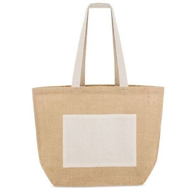 Bolsa de Algodón y Yute con Bolsillo