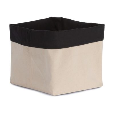 Bolsa para accesorios de tela de algodón reversible