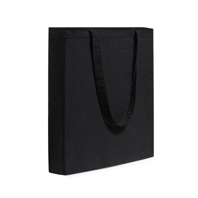 Bolsa feria de algodón con fuelle Neg
