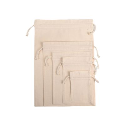 Bolsa de algodón con cordones Natural Xs