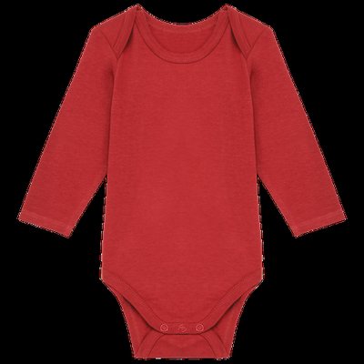 Body de algodón para bebé Terracotta Red 24M