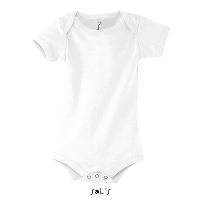 Body Bebé 100% Algodón Peinado Blanco M