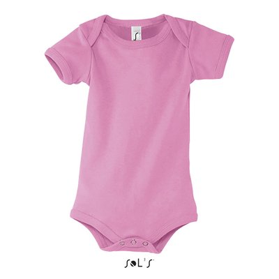 Body Bebé 100% Algodón Peinado Rosa Orquídea Xs