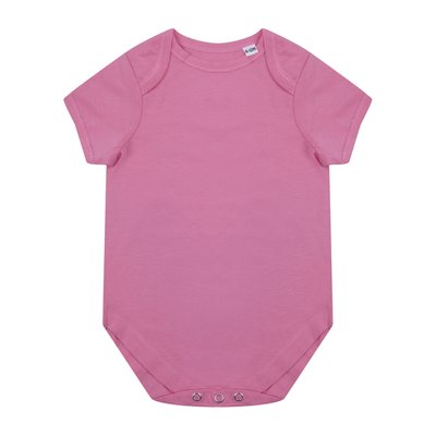 Body de bebé algodón orgánico Bright Pink 3/6M