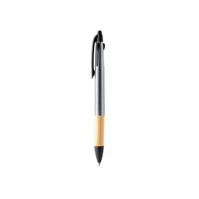 Bolígrafo de 3 tintas Plata Tinta Azul