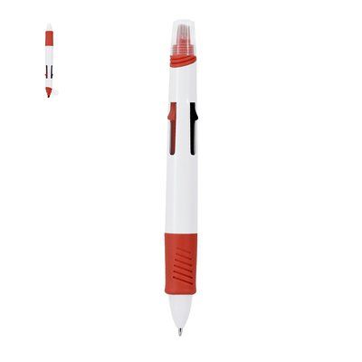 Bolígrafo 4 colores con marcador