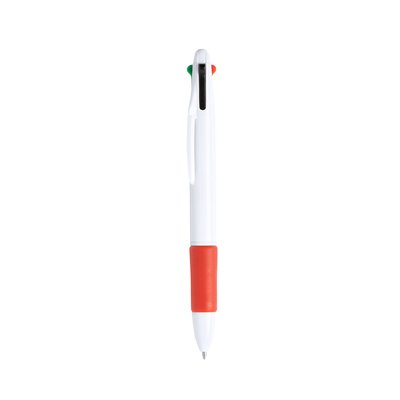 Bolígrafo 4 Colores Retráctil Roj