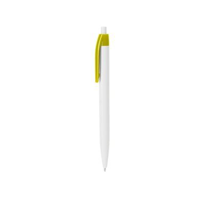 Bolígrafo de ABS con pulsador Amarillo Tinta Azul
