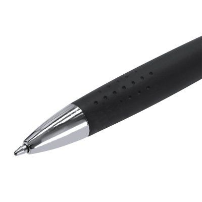 Bolígrafo ABS pulsador con grip gomoso