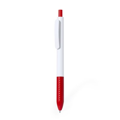 Bolígrafo ABS Pulsador Tinta Azul Roj