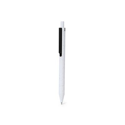 Bolígrafo ABS Reciclado y clip de color Negro