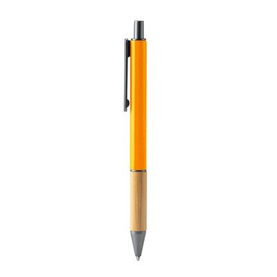 Bolígrafo en acabado mate Naranja TINTA AZUL