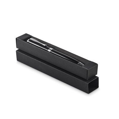 Bolígrafo de acero inoxidable en caja Negro