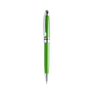 Bolígrafo alegres colores con puntero a juego Verde