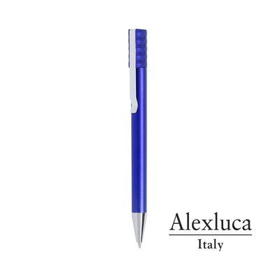 Bolígrafo Alexluca con Clip Azul