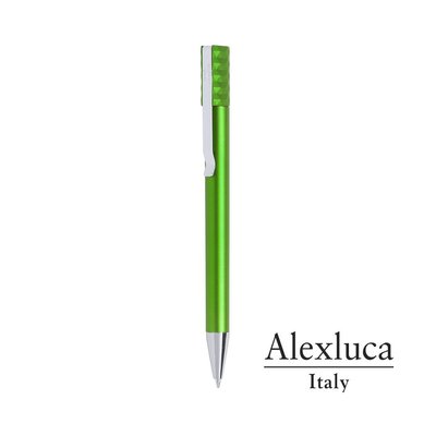 Bolígrafo Alexluca con Clip Verde