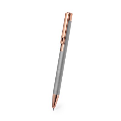 Bolígrafo de aluminio acabado mate y cobre