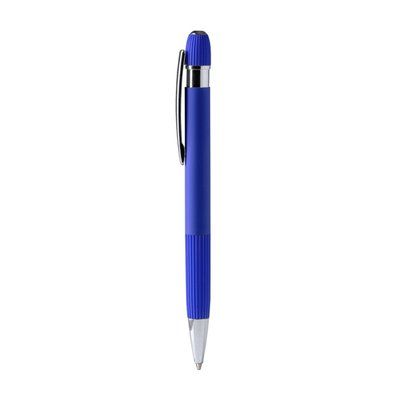 Bolígrafo de aluminio de agarre rayado Royal Tinta Azul