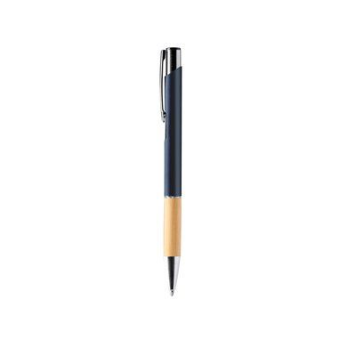 Bolígrafo de aluminio y bambú Marino Tinta Azul
