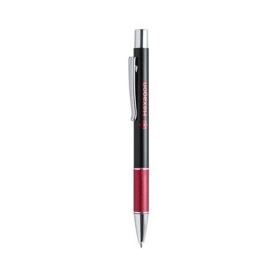Bolígrafo Aluminio Bicolor Marcaje Láser a Juego Rojo