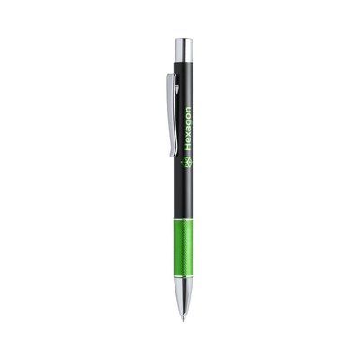 Bolígrafo Aluminio Bicolor Marcaje Láser a Juego Verde Claro