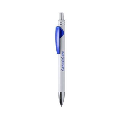 Bolígrafo Aluminio Blanco Especial para Marcaje Azul
