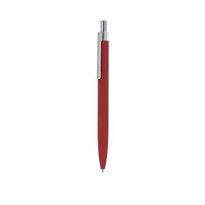 Bolígrafo de aluminio clip metálico Roj