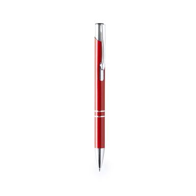Bolígrafo de aluminio en colores brillantes Rojo