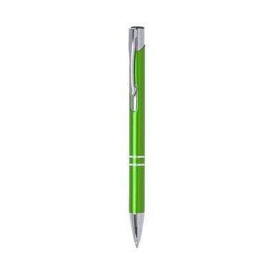 Bolígrafo aluminio de colores con pulsador y clip Vec