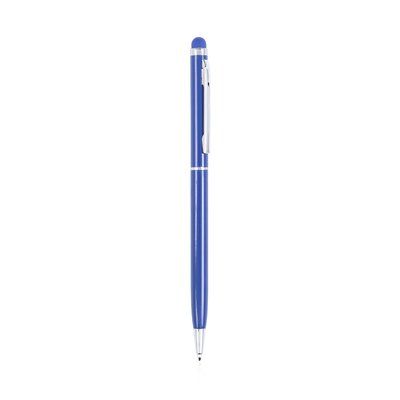 Bolígrafo de aluminio en varios colores con puntero a juego Azul