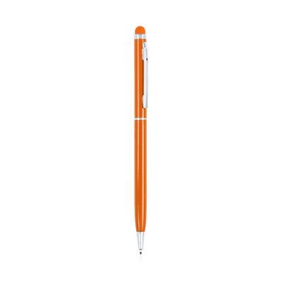 Bolígrafo de aluminio en varios colores con puntero a juego Naranja