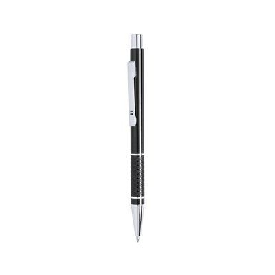 Bolígrafo de aluminio con empuñadura antideslizante Negro